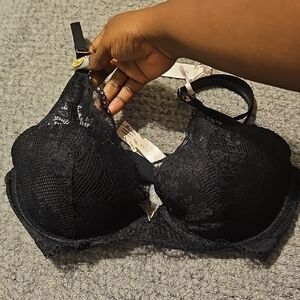 Victoria's Secret Love Cloud Black Lace Bra